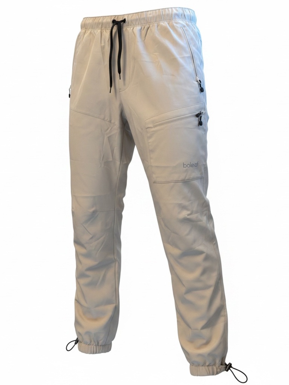 Baleaf Women's size. Medium Beige Track Joggers with Drawstring Ankles